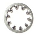 Midwest Fastener Internal Tooth Lock Washer, For Screw Size 3/8 in 18-8 Stainless Steel, Plain Finish, 12 PK 74867